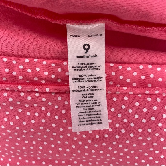 Carter's Pink Polka Dot Little Sister Sleeper - Picture 3 of 5